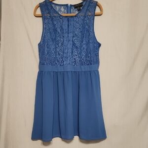 Forever 21 | Dresses | Forever 2 Blue And White Floral Dress | Poshmark